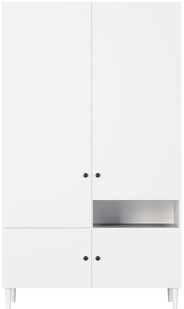 Dulap de haine DULLUM 120x205cm, albă