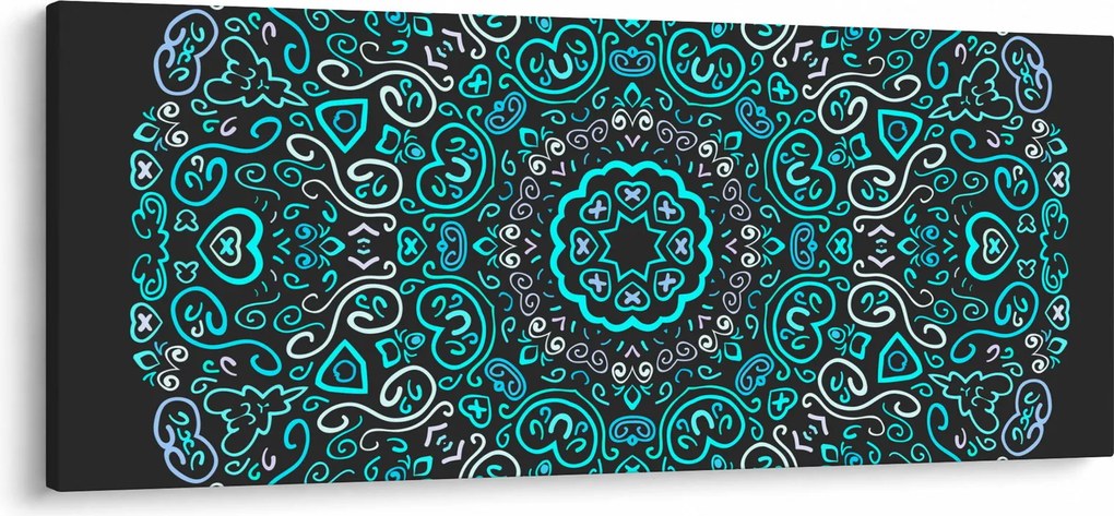 Tablou cu abstracție ornamentală (120x50 cm)