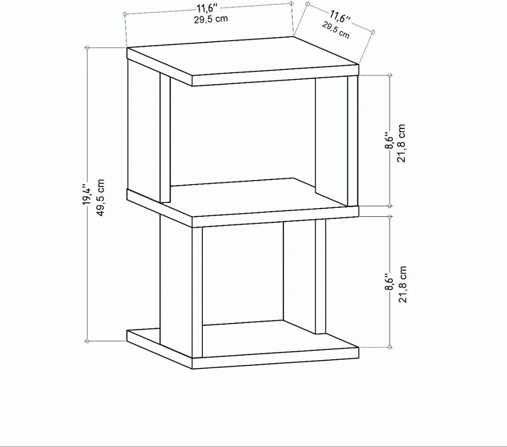 Noptieră Carter Anthracite