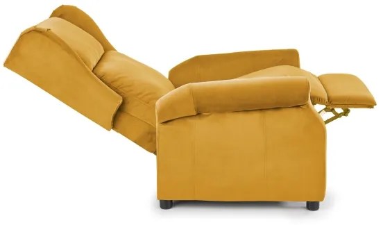 Fotoliu reglabil RELAXA, galben