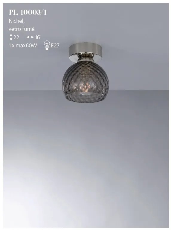 Plafoniera moderna design italian 10003 fumuriu