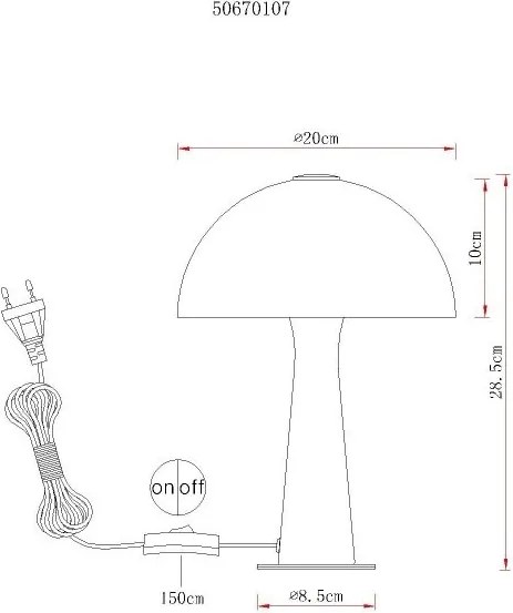 Veioza/Lampa de masa moderna JULIA nisip