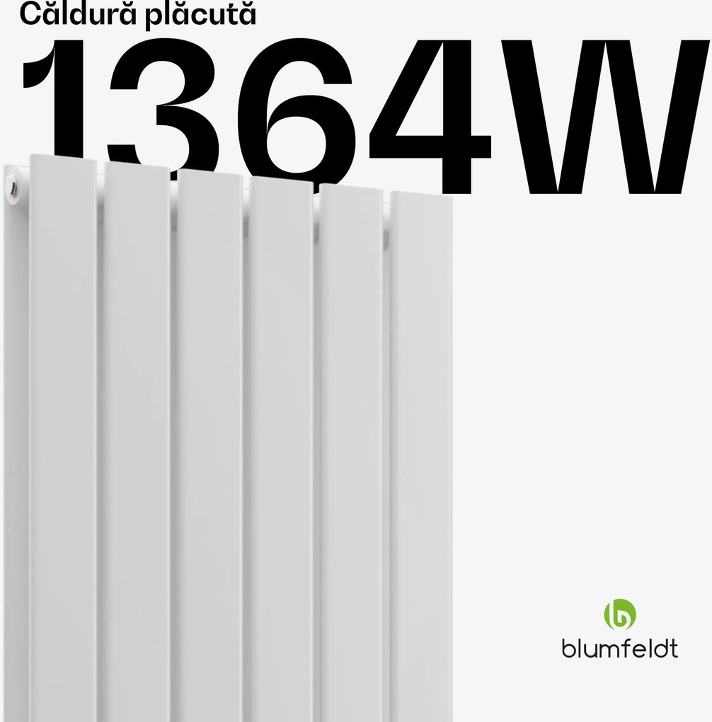Blumfeldt Ontario radiator 180x45 Putere 1364 W