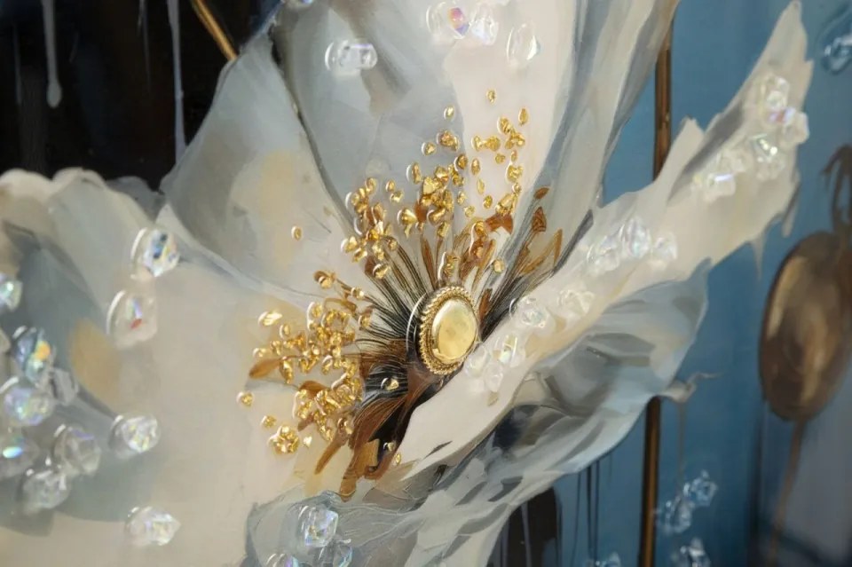 Tablou Modern pe Pânză - Bluey, 42x3,5x62 cm, Mauro Ferretti