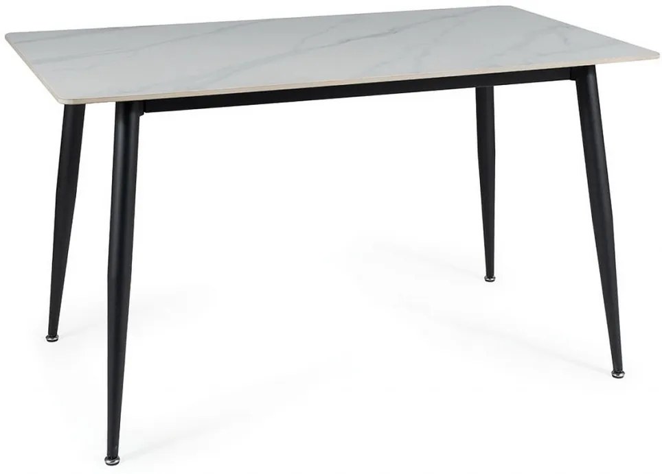 Masa Rion alb/negru L130xl70 cm