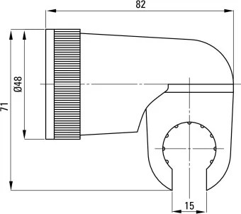 Suport de perete, pentru dușurile de mână - pivotant Finisaj: Crom ANN_021U