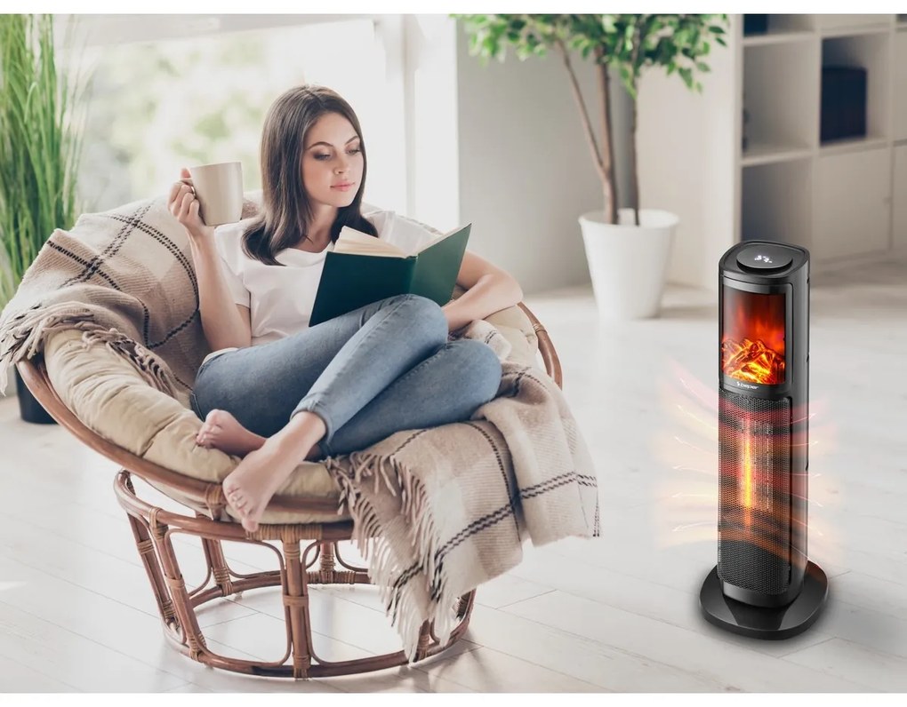 Beper P203TER011 încălzitor ceramic pentru coloanăcu ventilator