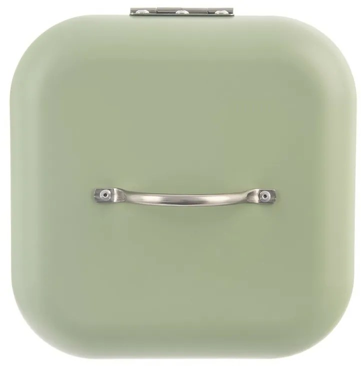 Orion Cutie pentru pâine din tablă Greenish, 20 x20 x 17 cm, 20 x 20 x 17 cm