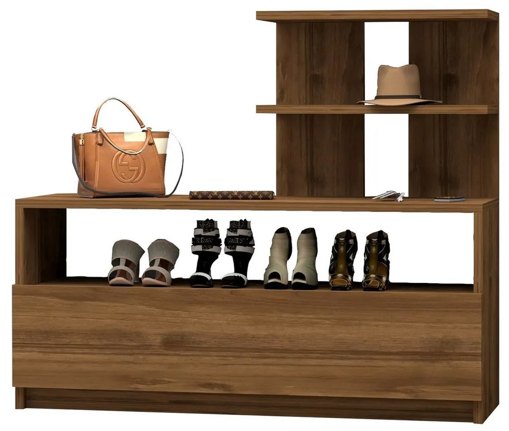 Comodă pentru pantofi Airy - Walnut