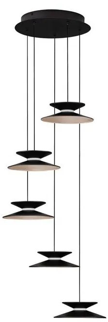 Lustra cu 5 pendule LED design modern Morfi