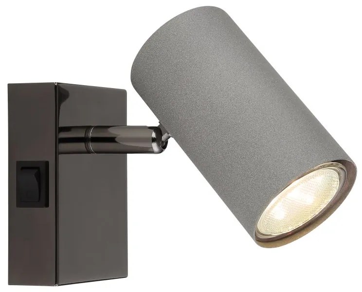 Aplica cu Spot directionabil metal negru gri ROBBY