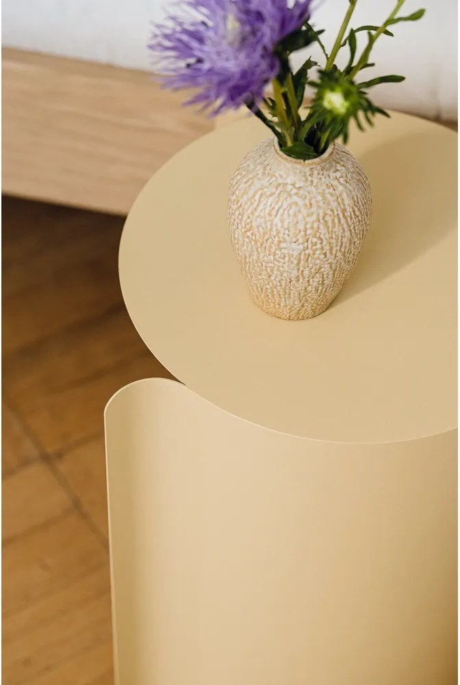 Măsuță auxiliară rotundă din oțel ø 32 cm Wa – noo.ma