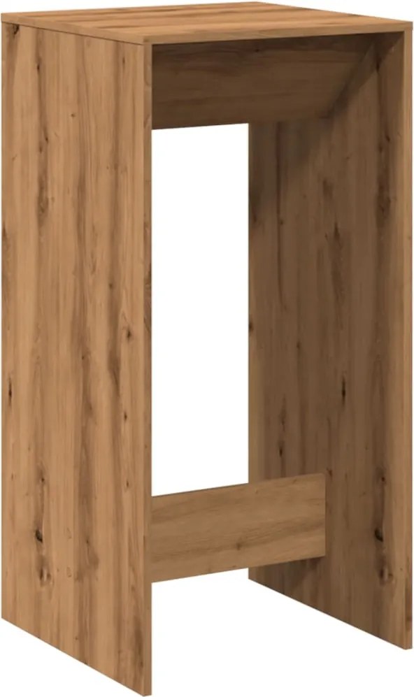 vidaXL Masă de bar, stejar artizanal, 51x50x103,5 cm, lemn prelucrat