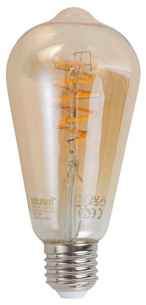 Bec inteligent E27 cu LED, reglabil, ST64, chihlimbar, 4,9 W, 320 lm, 2500 K, Zigbee