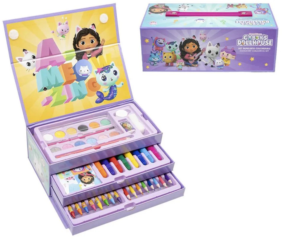 Gabby&#039;s Dollhouse set de papetărie în geantă
