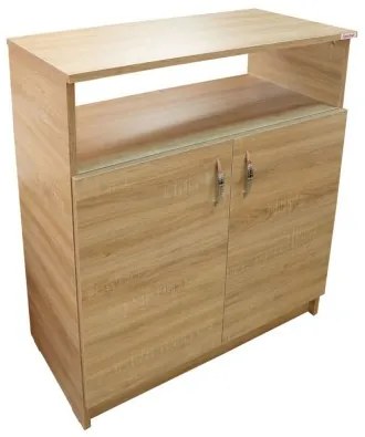 Comoda Soft 2 usi, sonoma, 75 x 87 x 39 cm