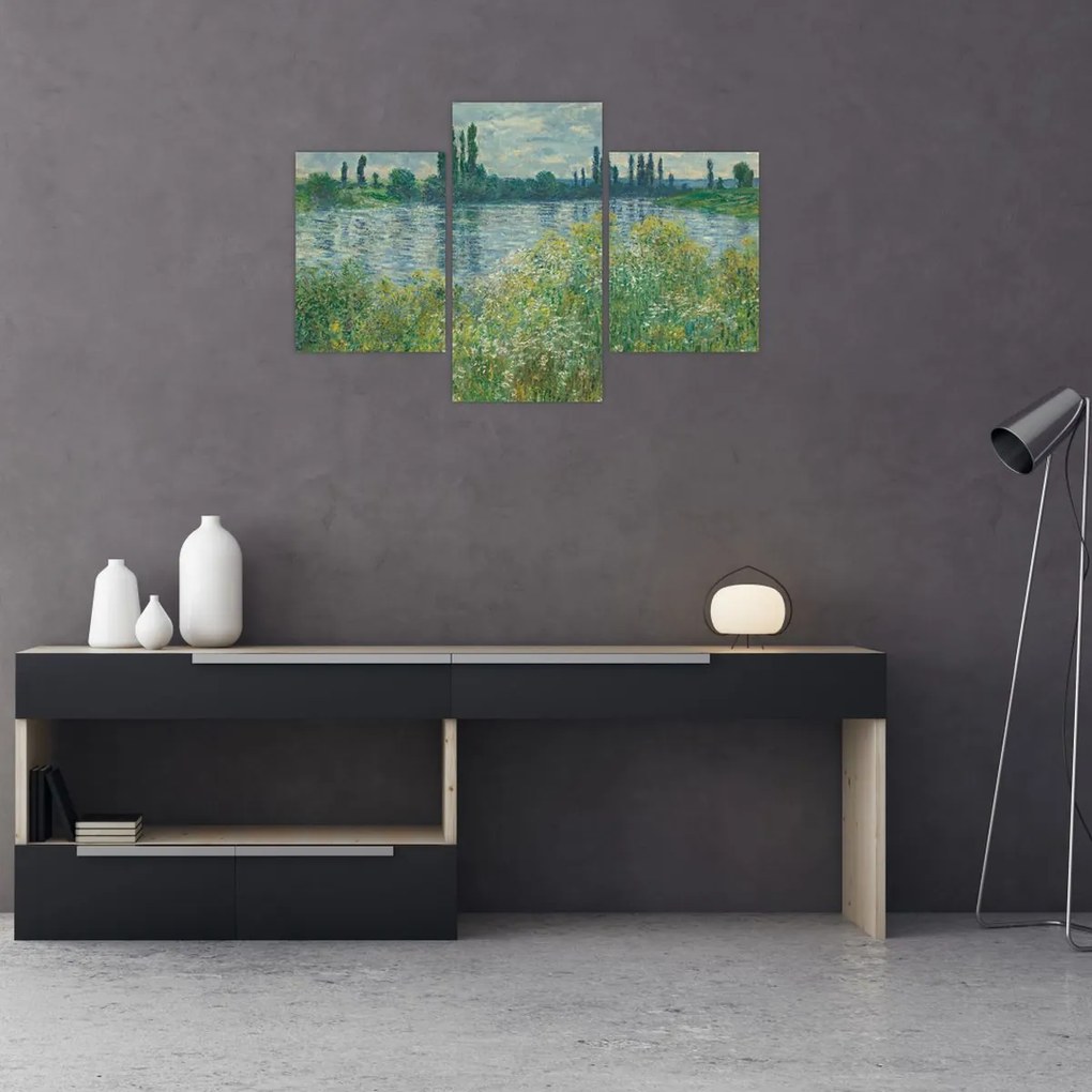 Tablou - Claude Monet, Banks of the Seine, reproducere (90x60 cm)