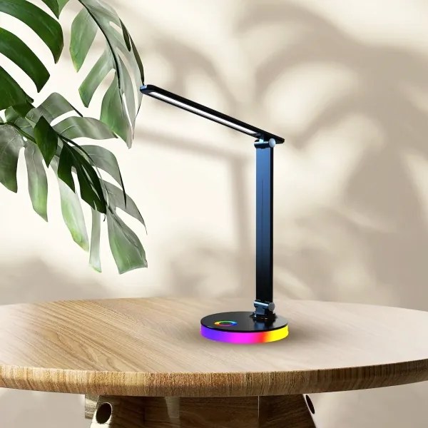Lampă LED RGBW de masă BRUNO LED/5W/5V 3000/4500/6000K negru