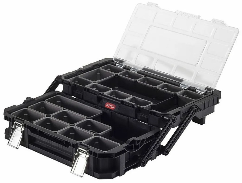 Organizator de scule Keter, 56,5 x 30,7x 16,1 cm, negru