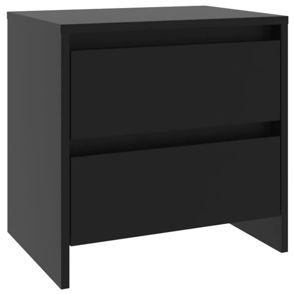 809847 vidaXL Noptieră, negru, 45x34,5x44,5 cm, PAL
