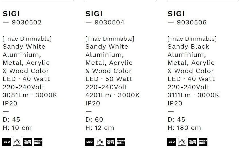 Plafoniera LED design modern SIGI D-45cm