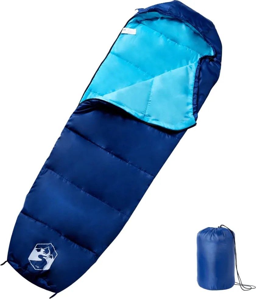 vidaXL Sac de dormit tip mumie pentru adulți de camping, 3 anotimpuri