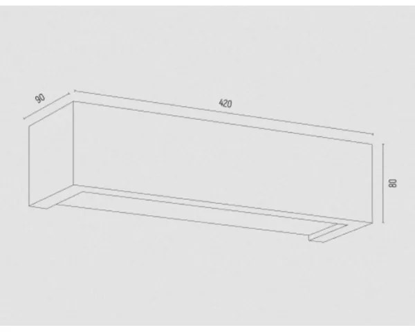 Aplică CASERTA 2xE27/15W/230V 42 cm Argon 7168