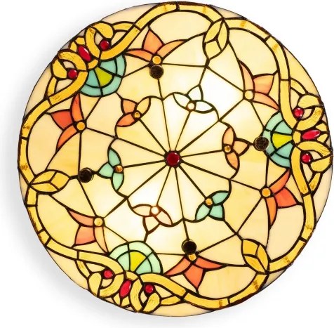 BRILAGI - Plafonieră Tiffany cu vitralii MIRABELLA 2xE27/60W/230V Ø 40 cm