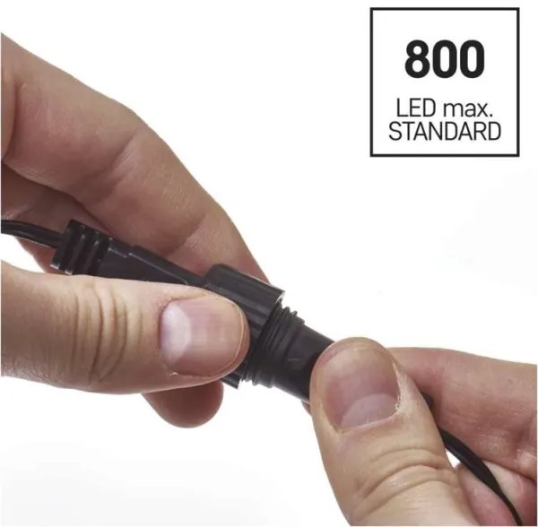 Instalație LED de Crăciun de exterior 100xLED/15m IP44 alb cald