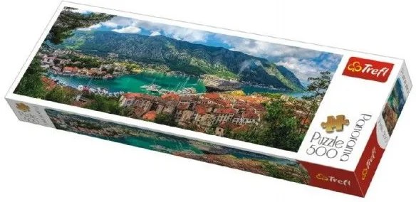 Puzzle Kotor, Muntenegru panorama 500 piese