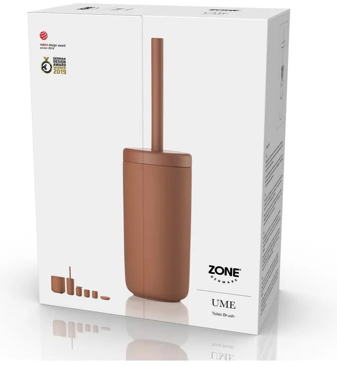 Perie de WC portocalie din gresie ceramică Ume – Zone