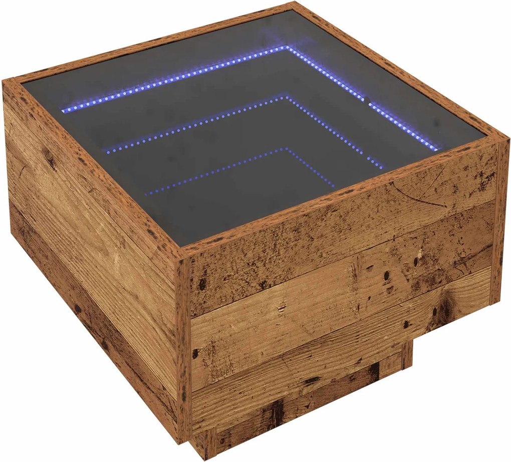 vidaXL Masă de cafea Lemn vechi 40 x 40 x 30 cm Lemn compozit