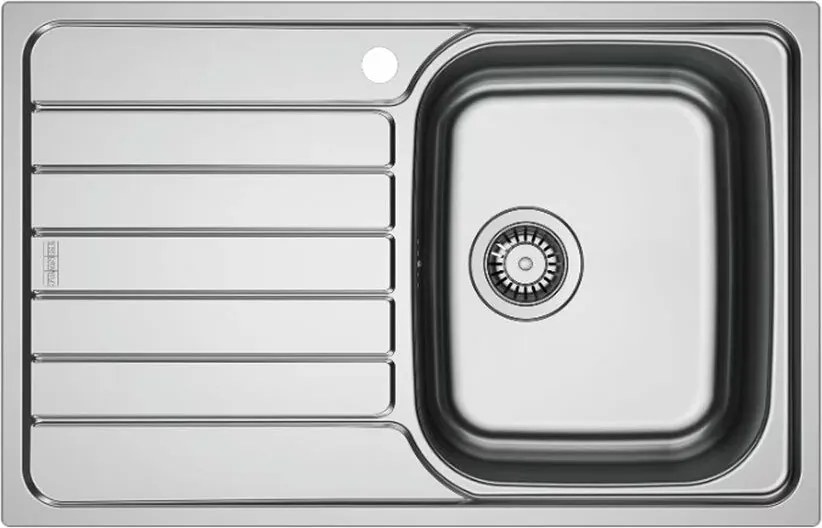 Chiuveta bucatarie inox Franke Spark 78x50 cm cu 1 cuva cu picurator stanga finisaj lucios