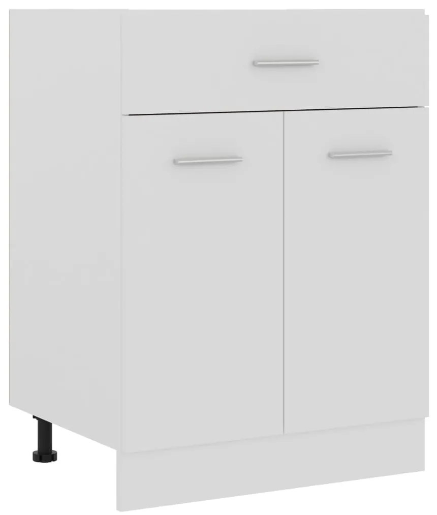 vidaXL Dulap inferior cu sertar “Lyon”, alb, 60x46x81,5 cm