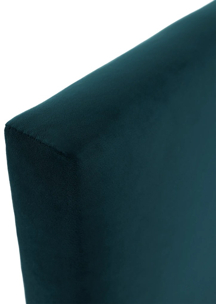 Pat boxspring, pat de o persoană, verde, 80x200, dreapta, SAFRA