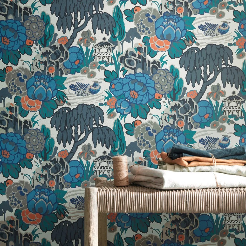 Tapet Mandarin Garden, Ink, 1838 Wallcoverings, 5.3mp / rola