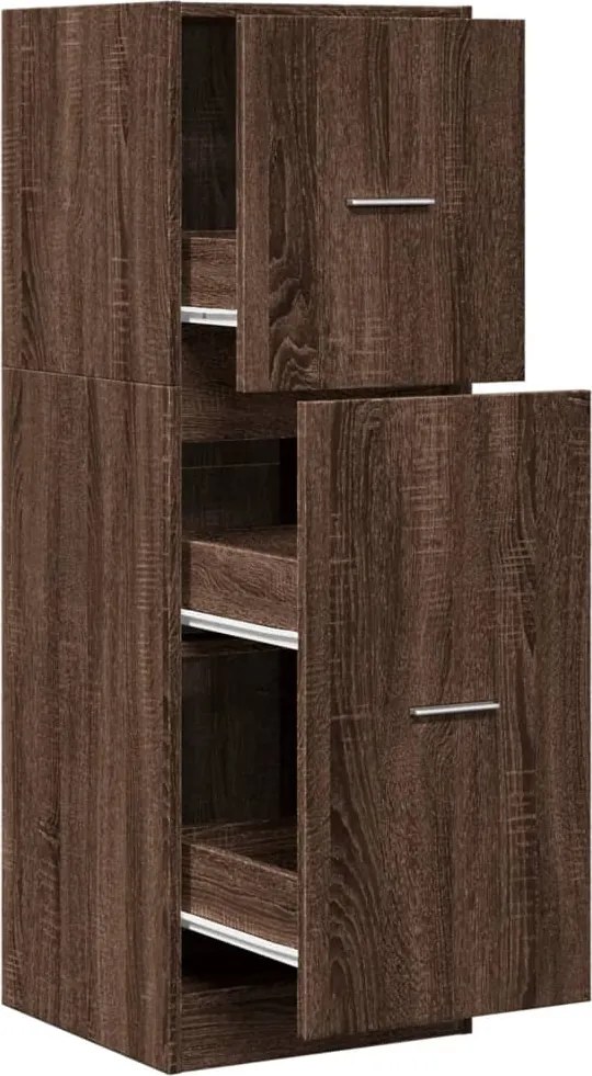 vidaXL Dulap de farmacie, stejar maro, 40x41x118 cm, lemn prelucrat