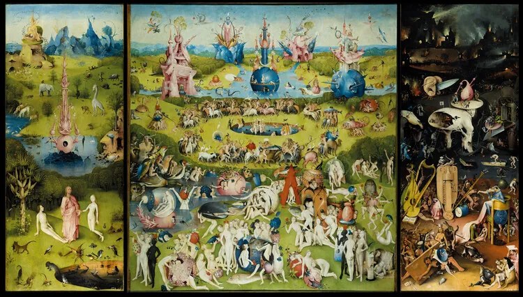 Reproducere Grădina deliciilor pământești, Hieronymus Bosch