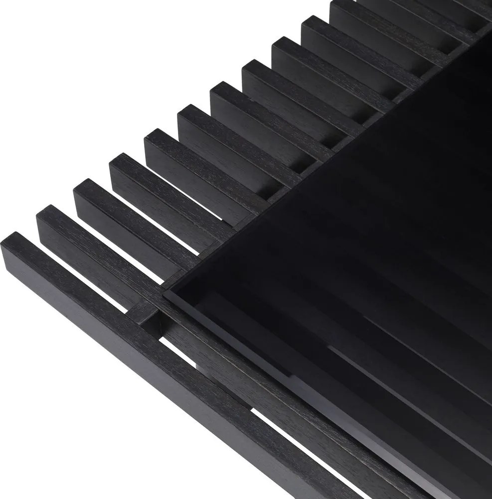 Masuta de cafea design LUX The Crest, negru 114926 HZ