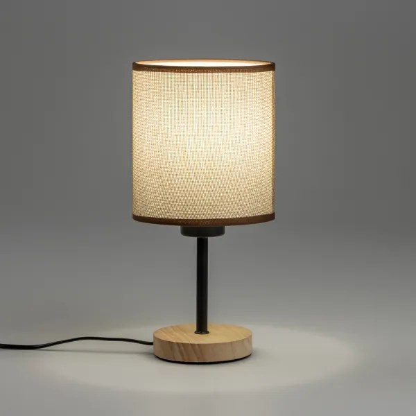 Lampă de masă Brilagi NUBILA WOOD 1xE27/25W/230V stejar/maro