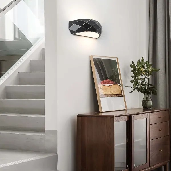 Aplică de perete REUS 1xE27/40W/230V neagră