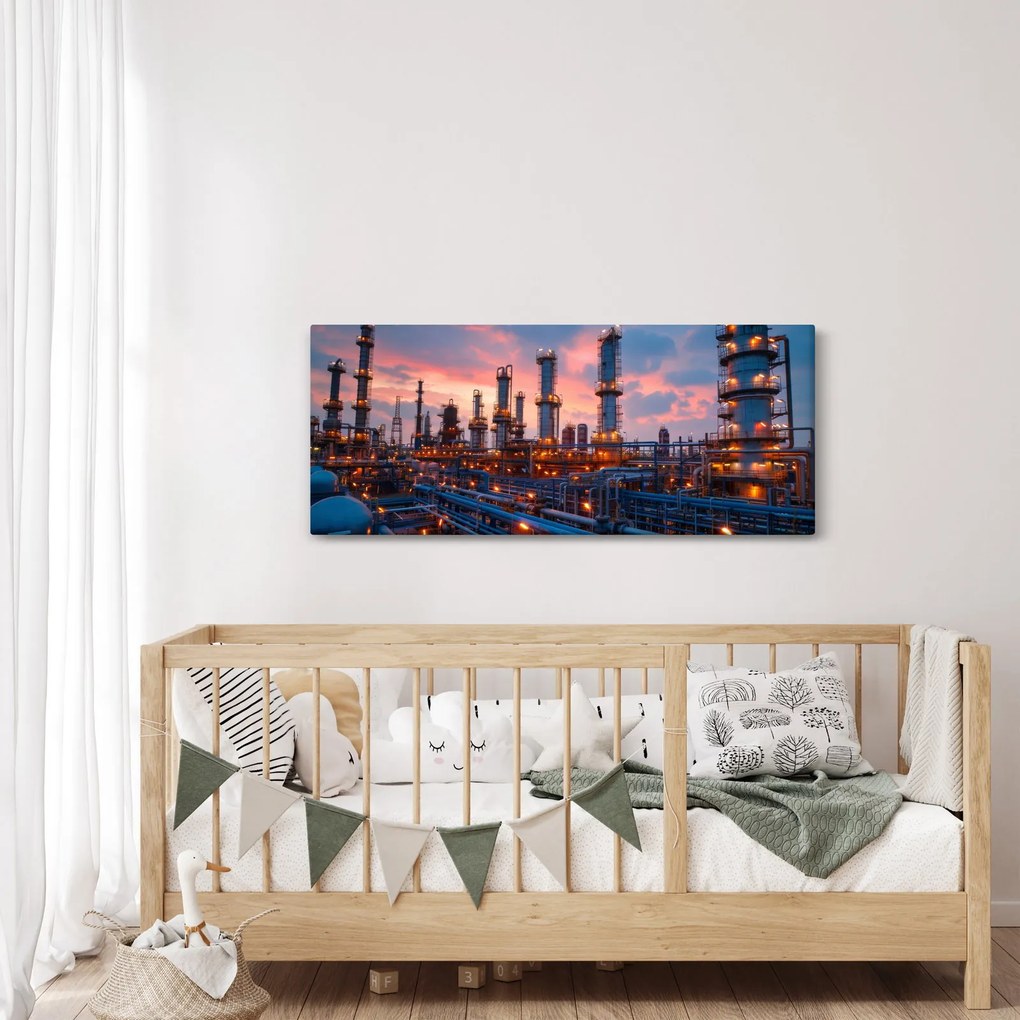 Tablou - Instalație industrială (120x50 cm)