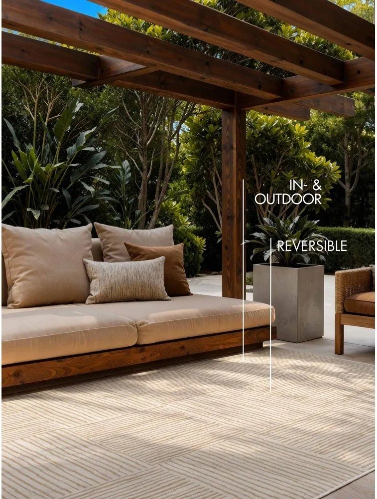 Covor pentru exterior și interior crem/în culoare naturală 200x300 cm Haringey Nightingale – Ted Baker