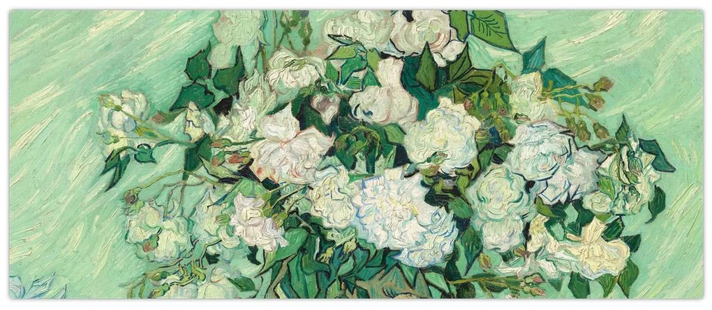 Tablou - Vincent van Gogh, Roses, reproducere (120x50 cm)
