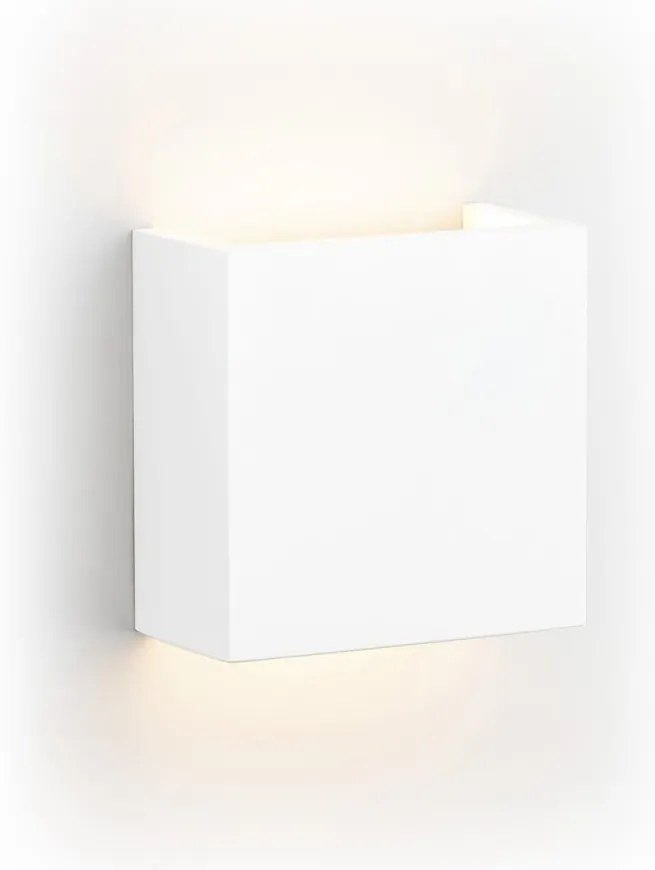 Aplica LED de perete cu lumina ambientala design modern Gent alb