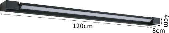 BRILAGI - LED Aplica de perete pentru exterior AQUA LINE LED/36W/230V 120 cm IP44 negru