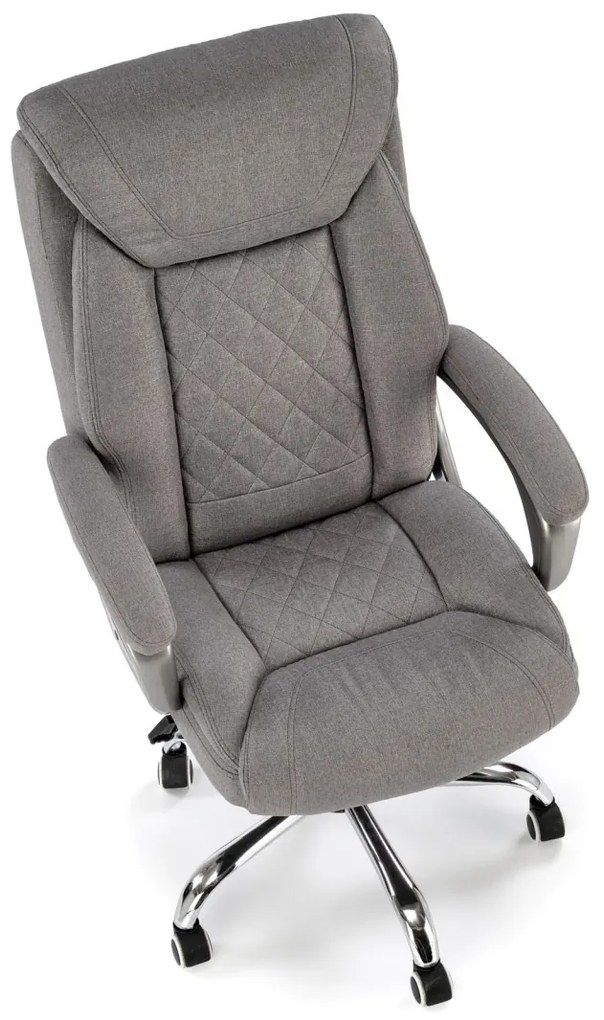 Scaun de birou Helder 2 piele ecologica gri H120 cm