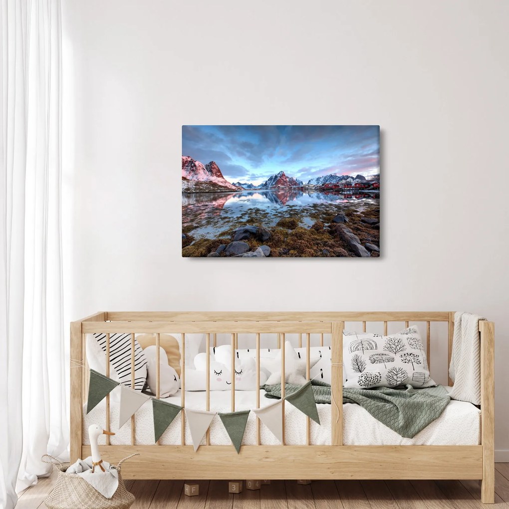 Tablou - Răsărit de soare deasupra Reine (90x60 cm)