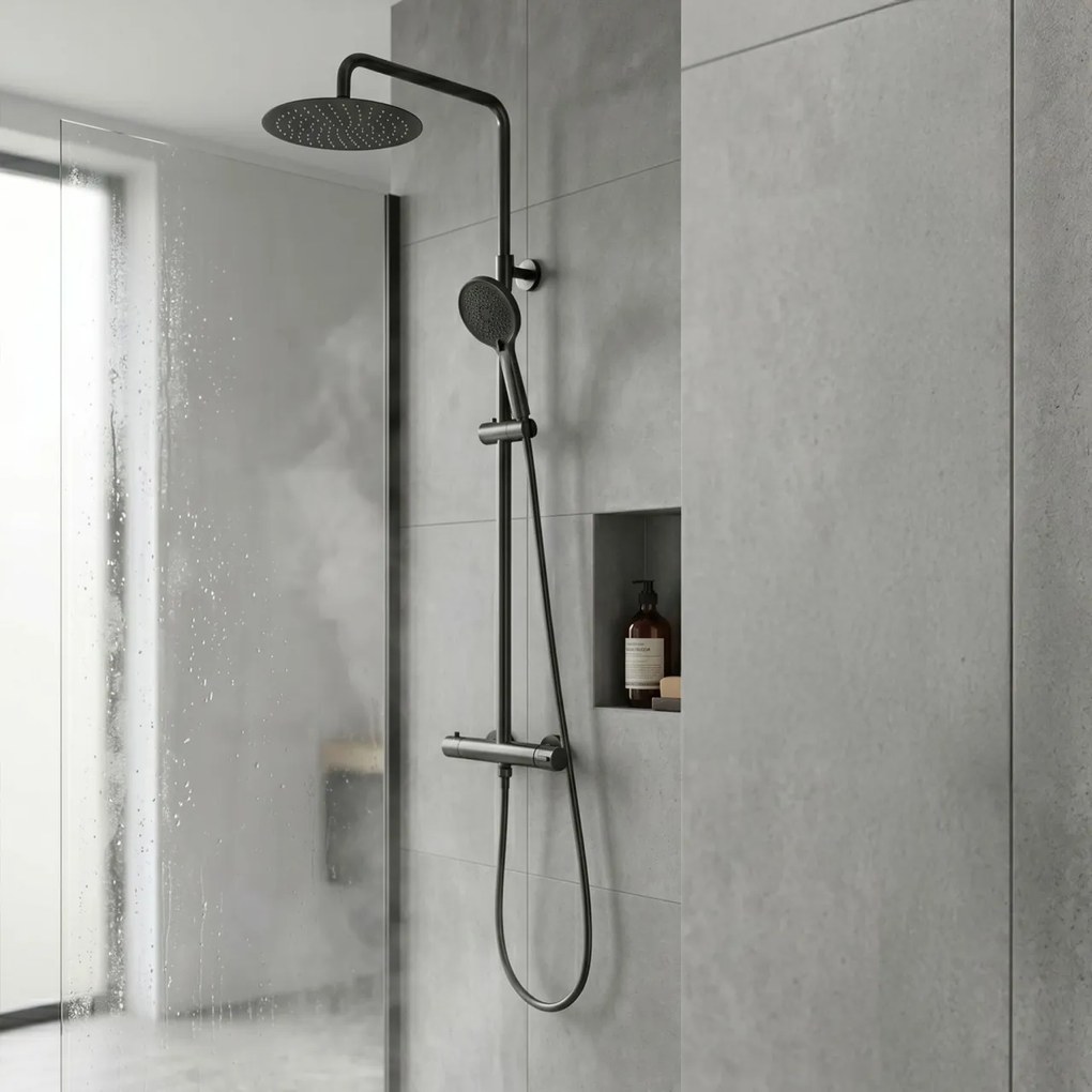 Coloana de dus cu termostat Drop Titan