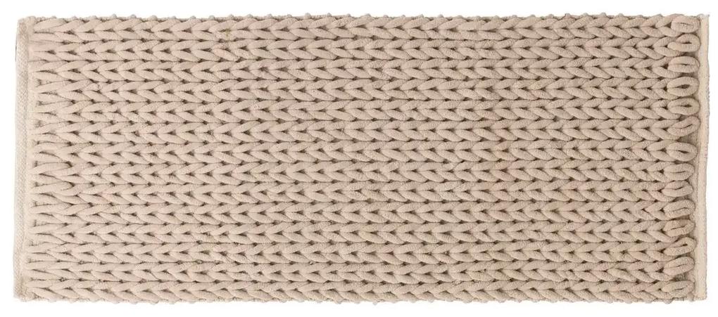 Covor tricotat bej THICKO 50x120 cm